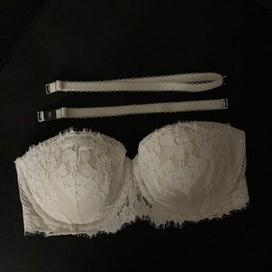 Victoria’s Secret NWT Ivory lace bra 34D multiway